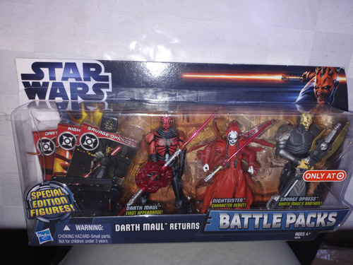 Star Wars Batlle Packs Darth Maul Returns Hasbro Exc. Target (Usado)