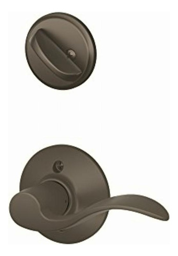 Schlage F59 Acc 613 Lh Accent Interior Left-handed Lever Color Oil-rubbed Bronze