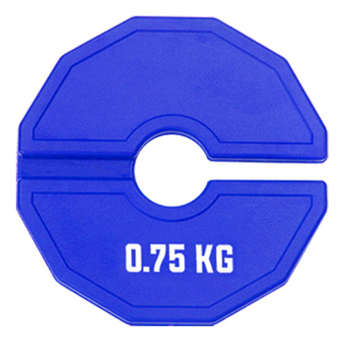 Entrenamiento De Fuerza Micro Placa Peso 0,75 Kg Azul