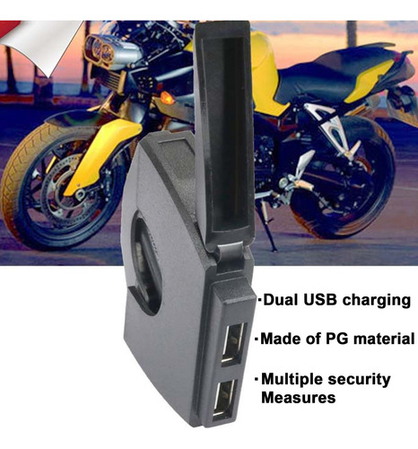 Cargador Usb Para Manillar De Motocicleta Cargador De Teléfo