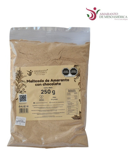 Amaranto Con Chocolate Oaxaqueño 250 G Libre De Gluten