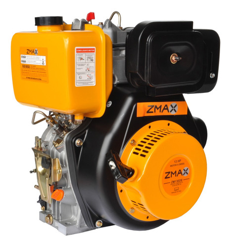 Motor A Diesel 13 Hp 4 Tempos Partida Elétrica Zm130de Zmax