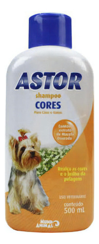 Shampoo Cores Astor Para Cães - 500 Ml