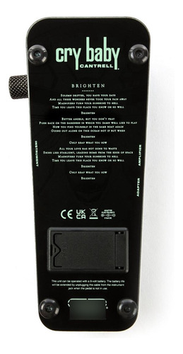 Pedal Dunlop Jerry Cantrell Firefly Cry Baby Wah Jc95ffs