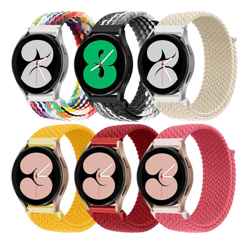 A 6 Correas Acolchadas Para Samsung Galaxy Watch 6 5 4 Pro A