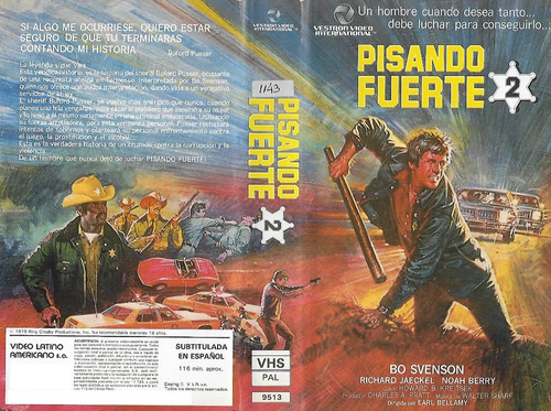 Pisando Fuerte 2 Vhs Walking Tall Part Ii (1975) Bo Svenson