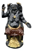 Comprar Estatua De Satanás Diablo Lucifer En Trono De Resina 