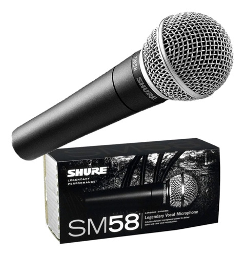 Shure Sm58 Microfono Alambrico Cardioide Dinamico Profesiona