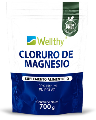 Wellthy Cloruro De Magnesio En Polvo 700g Sabor Neutro