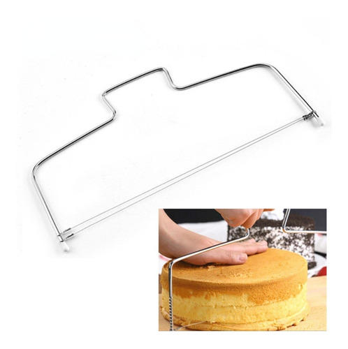 Na Double-line Stainless Steel Cake Slicer Adjustable
