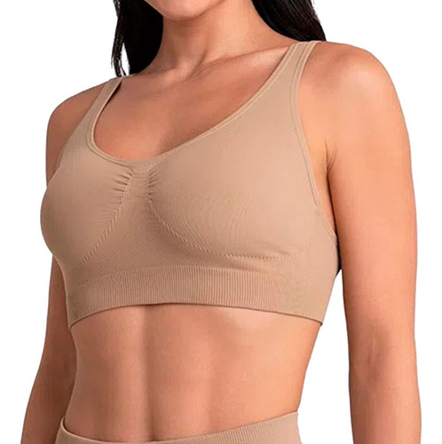 Top Lupo Nadador Feminino Sem Costura Plus Fitness Original