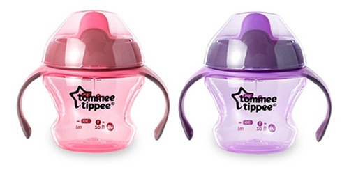 Tommee Tippee 2 Vasos Entrenadores Transicion Bebe 4m+ Color Rosa