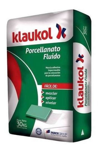Imagen 1 de 4 de Pegamento Klaukol Porcelanato Fluido Combo X10