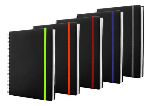 Cuaderno Wind Anillado Con Elástico Colores - Caissa