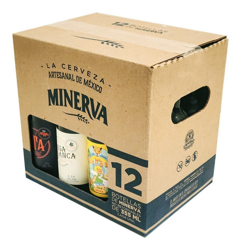 12 Pack Cerveza Minerva Aja Feliz Linea Maestra