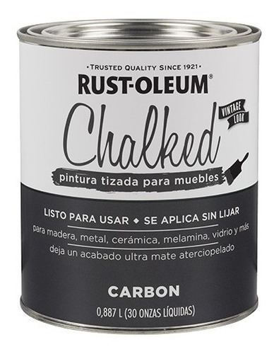 Pintura Chalk Paint Rust Oleum 09l Carbon