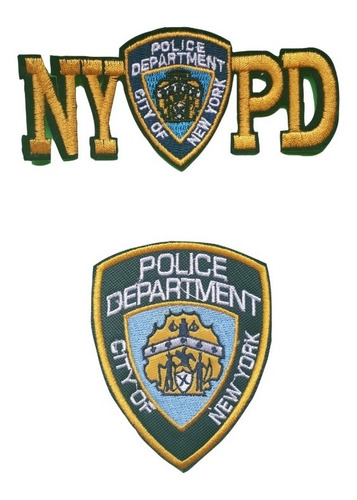Set Parches Insignias Textiles Policía De Nueva York Nypd