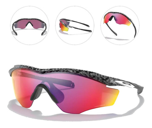 Oculos Oakley M2 Frame Xl Cinza Carbono Lente Prizm Road