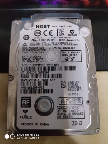 Disco Duro Hdd 500gb 2.5 Laptop Ps3 Ps4 Xbox One 360