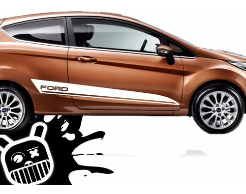 Calco, Ploteo Decorativo Lateral Quake Ford Fiesta !