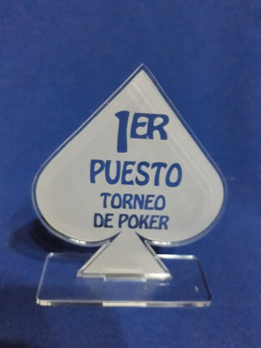 Trofeo Souvenir Acrilico Poker
