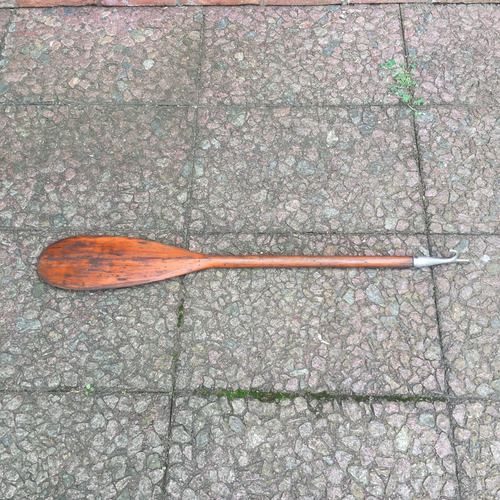 Viejo Remo En Madera Con Gancho Robador En Aluminio (Usado)