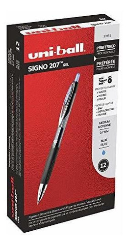 Bolígrafos De Tinta De Ge Uni-ball 207 Retractable Gel Pens,