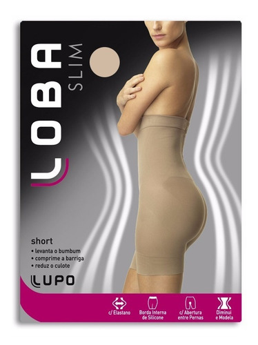 Imagen 6 de 10 de Short Faja Modeladora Loba Lupo Importada De Brasil 5694