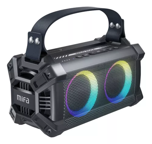 Mifa WildRock Altavoz Bluetooth con Micrófono, Altavoces Wireless Bluetooth  5.0, LED RGB, Party Speaker Microfono Incluido, True Wireless Stereo,  Puertos USB, Tarjeta Micro-SD, 3,5mm Jack, Gris : : Videojuegos