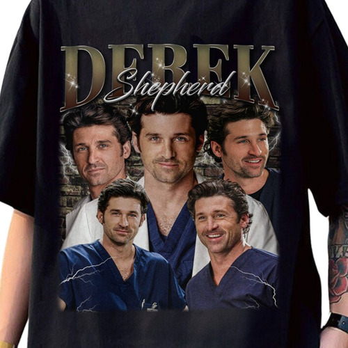 Playera Derek Shepherd, Camiseta Grey's Anatomy