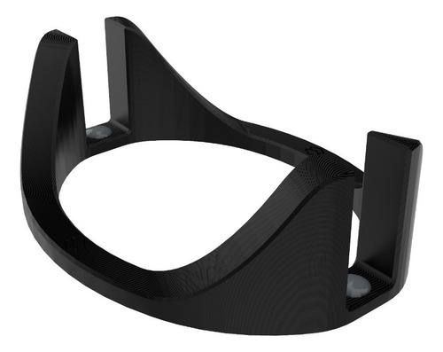 Soporte vertical para computadora portátil de escritorio de 2,5 cm, negro