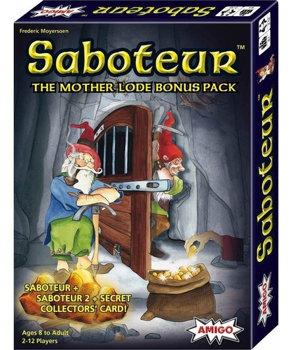 Saboteur 1 + Saboteur 2 + Cartas Coleccionable Juego De Mesa