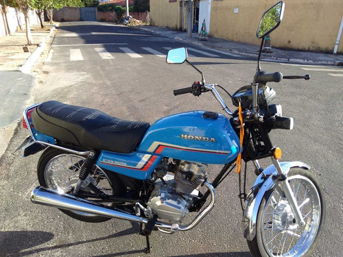 Honda Cg 125 1984 Azul- Colecionador