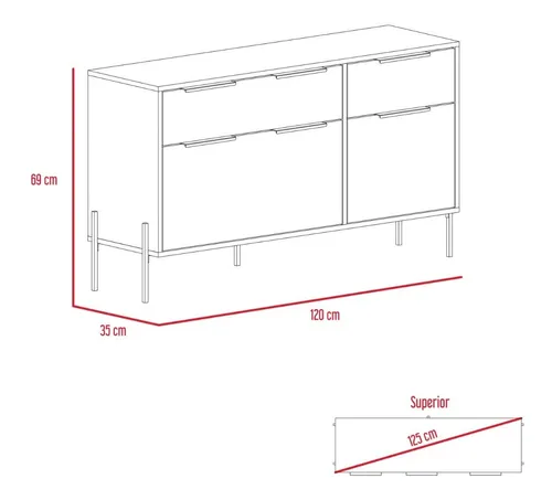 Comoda White Collection W-69