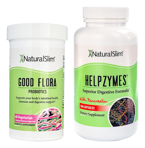 Good Flora Y Helpzymes Pack Salud Digestiva Naturalslim