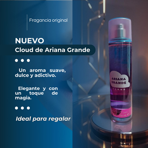 Cloud Ariana Grande Body Mist Fragancia Aroma Mujer Perfume