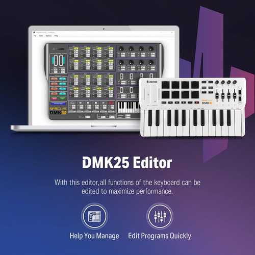 Donner Dmk25 Teclado Controlador Midi Portátil