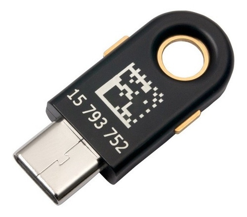 Imagen 2 de 5 de Yubikey 5c Usb Tipo C Llave Seguridad Clave Fido2 U2f!