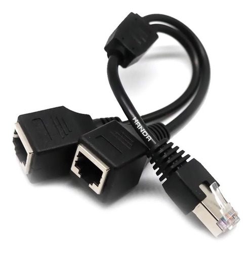 Imagen 1 de 10 de Adaptador Rj45 Splitter Divisor Red Cable Ethernet Lan 1x2