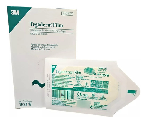 Tegaderm Apósito 3m Transparente 6x7 Cm 1624w C/50 Piezas