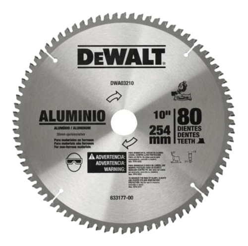 Disco De Sierra Circular 10  80t Dewalt Dwa03210