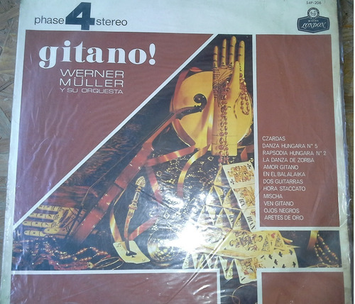 Disco De Vinilo  Gitano!  De Werner Muller Y Su Orquesta