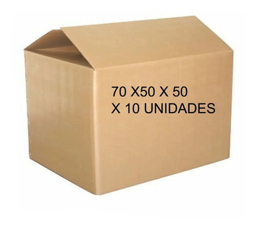 Caja De Carton Mudanza Grande N°70 70x50x50 X 10 Unidades