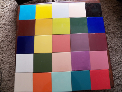 Azulejos Colores 15 X 15 Espesor 4 Mm Por Unidad