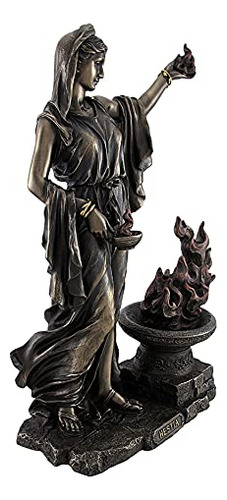 Veronese Design Diosa Griega Hestia Estatua De Bronce Roman