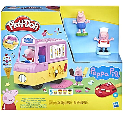 ~. Play-doh Peppa's Ice Cream Playset Con Camión De Helados,