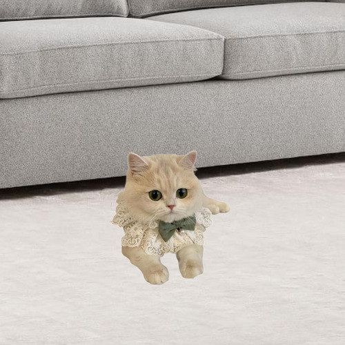 Collar De Encaje Para Gato, Bufanda Para , Accesorios De