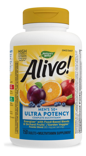 Nature's Way Alive! Mens 50+ Ultra Potency Complete Multivi