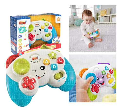 Brinquedos Bebê Controle Divertido Com Luzes E Sons Gamer