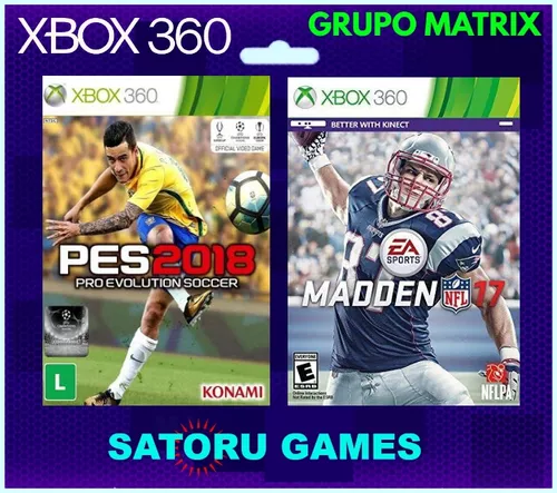 Jogo PES 2018 Xbox 360 Mídia Física Original (Lacrado)